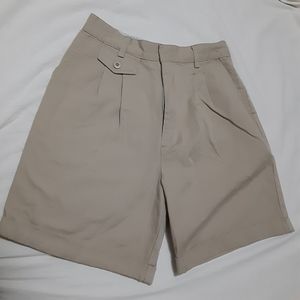 Vintage French Toast Girls Uniform Shorts Cuffed size 14, beige, GUC